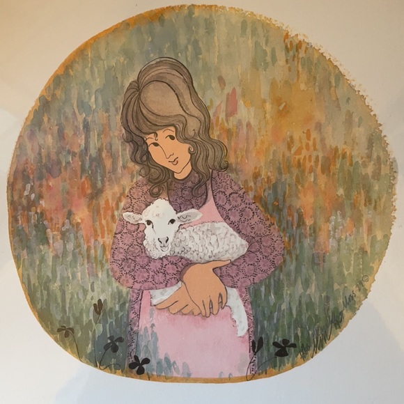 1989 P Buckley Moss signed offset lithograph “Nicole” numbered 149/1000 - Picture 2 of 9